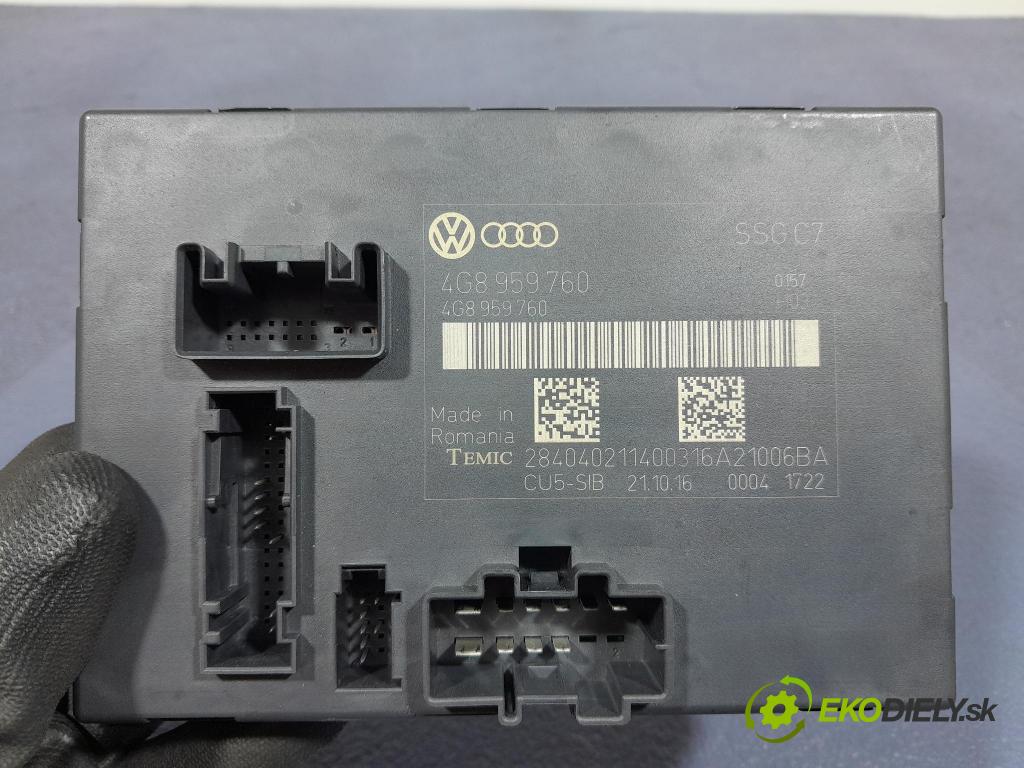 Audi A6 2016 řídící jednotka Sedačka: 4G8959760