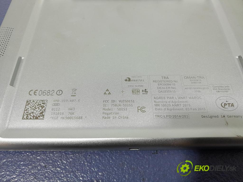 Audi A6 2016 displej Radio / GPS 4M0919607E