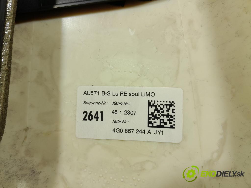 Audi A6 2016 kryt Plast: Interiéry: 4G0867244