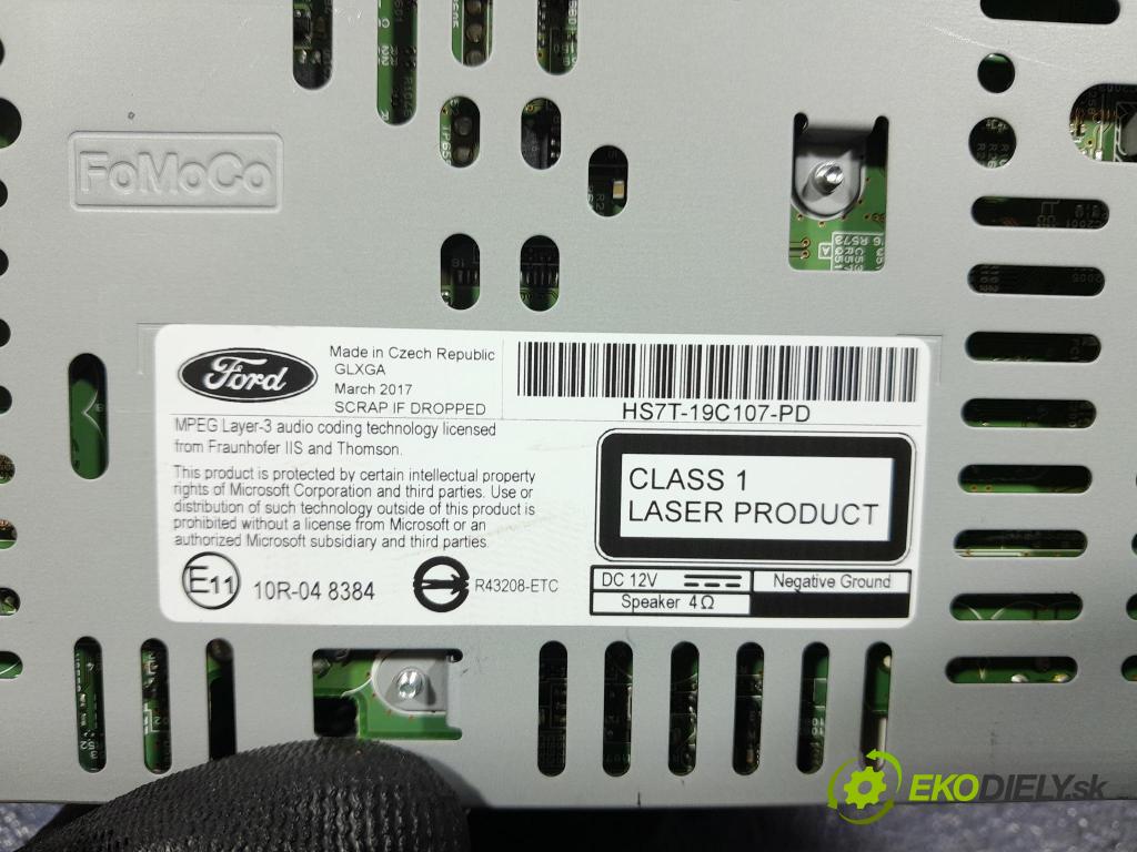 Ford Mondeo 2017 Radio I Navigace: HS7T-19C107-PD
