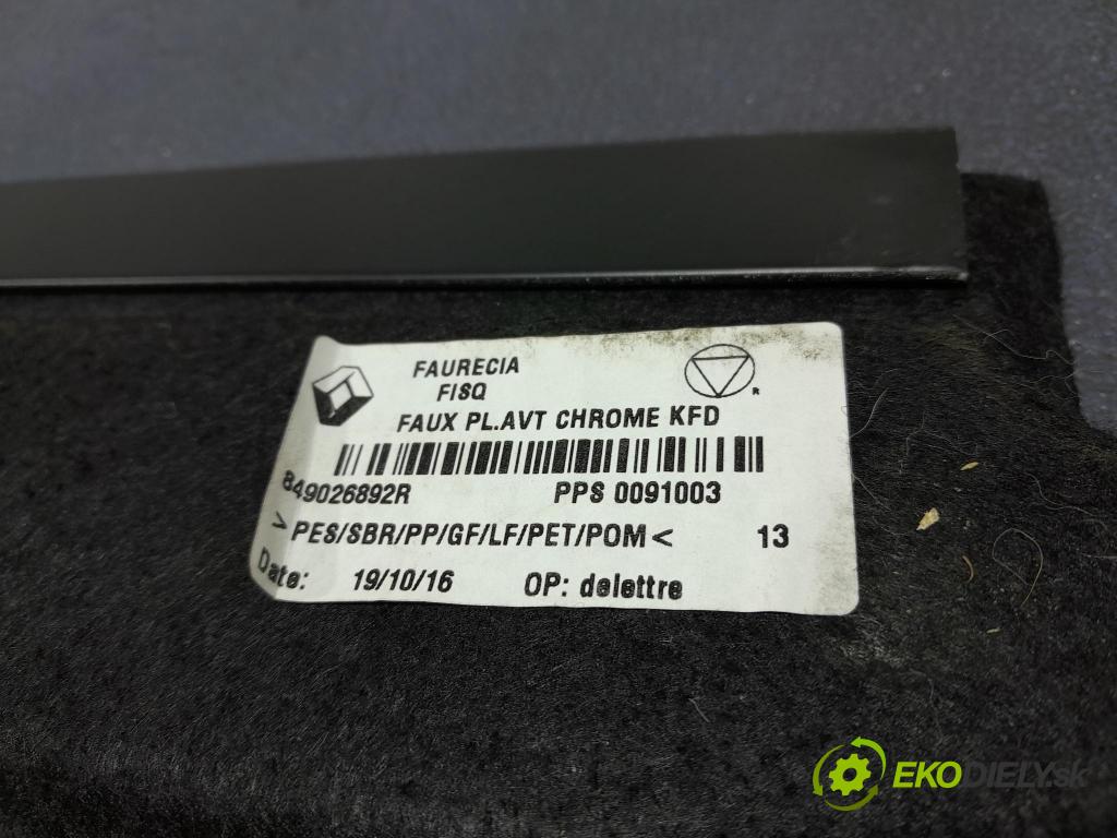 Renault Talisman 2016 koberec do auta 849026892R