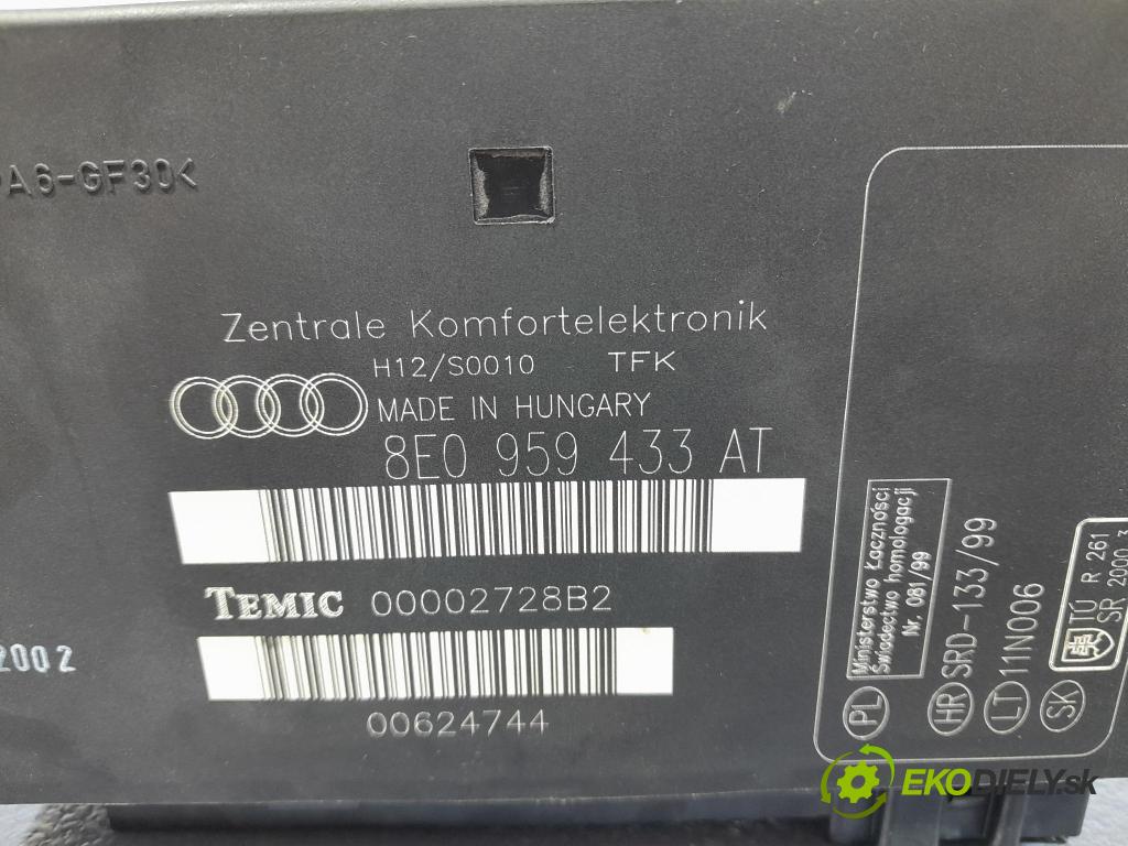 Audi A4 2002 řídící jednotka Komfortu 8E0959433AT