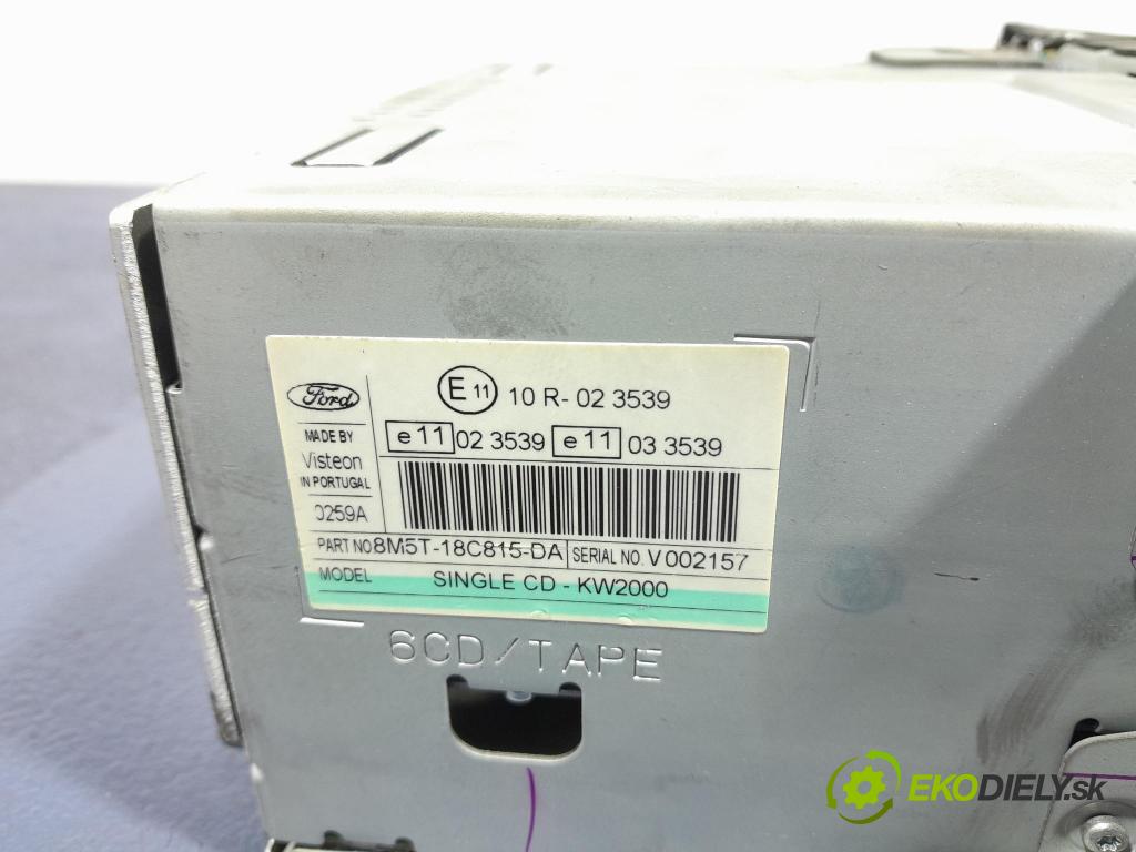 Ford C-max 2007 Radio I Navigácia: 8M5T-18C815-DA