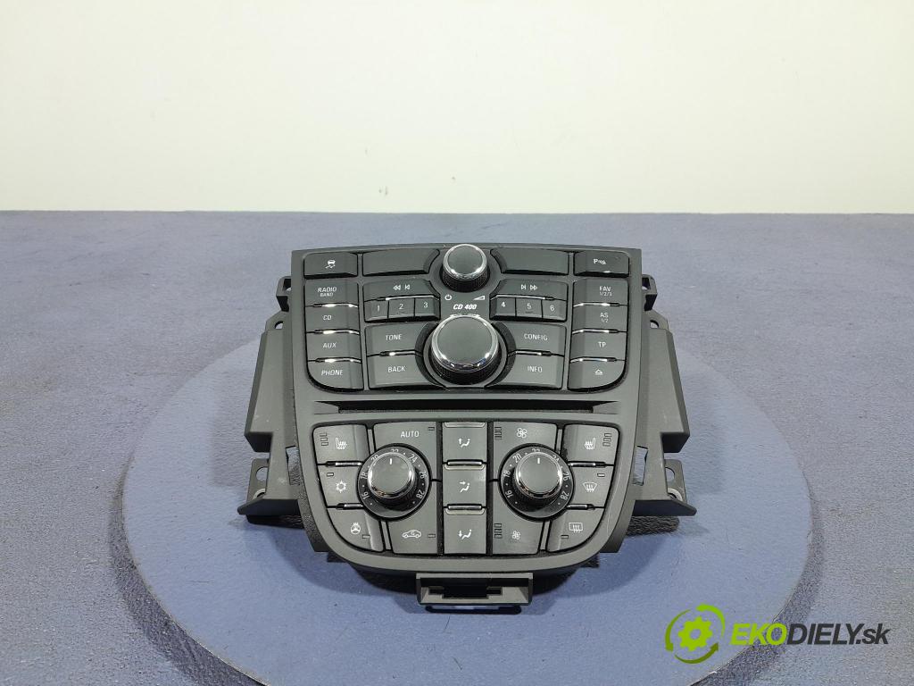 Opel Astra 2011 prepínač Klimatizácia: Prúd vzduchu: 13343709