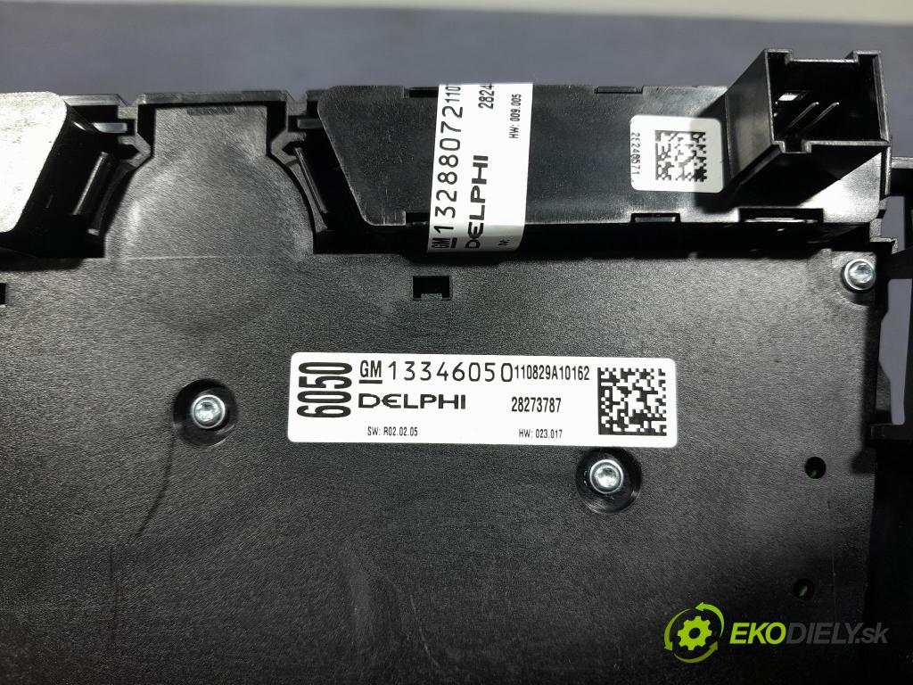 Opel Astra 2011 prepínač Klimatizácia: Prúd vzduchu: 13343709