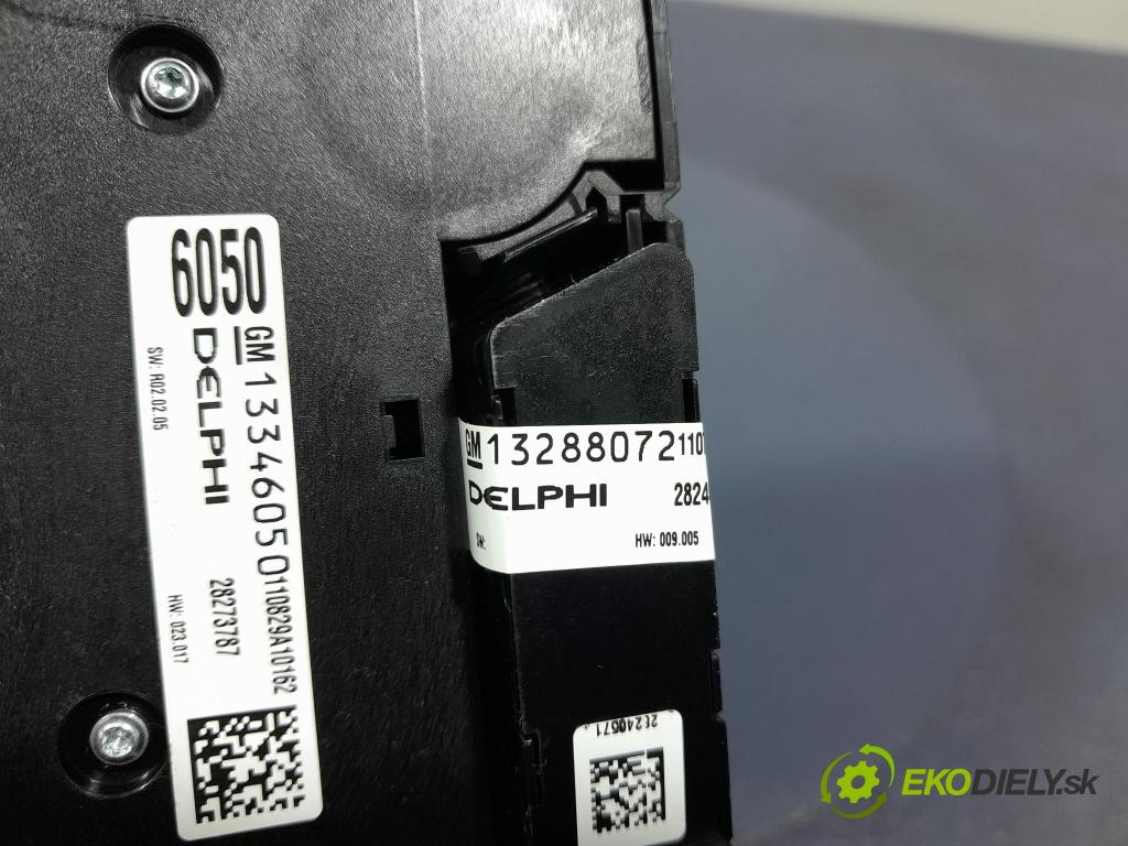 Opel Astra 2011 prepínač Klimatizácia: Prúd vzduchu: 13343709