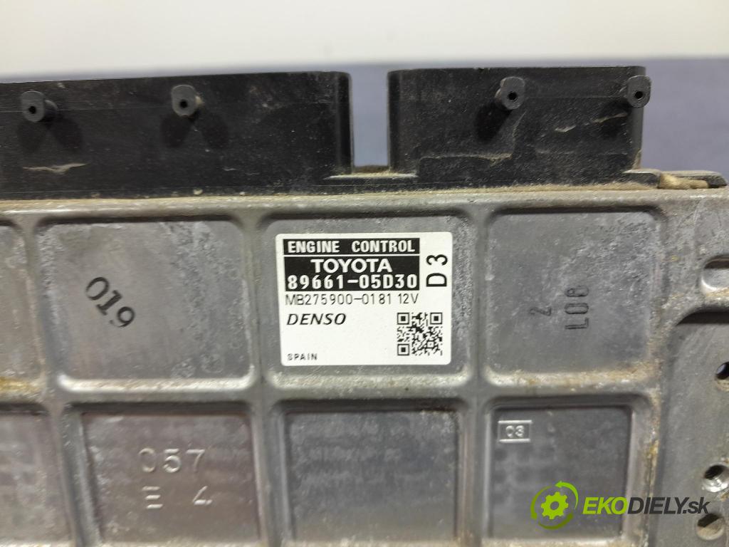 Toyota Avensis 2009 řídící jednotka Motor: 89661-05D30