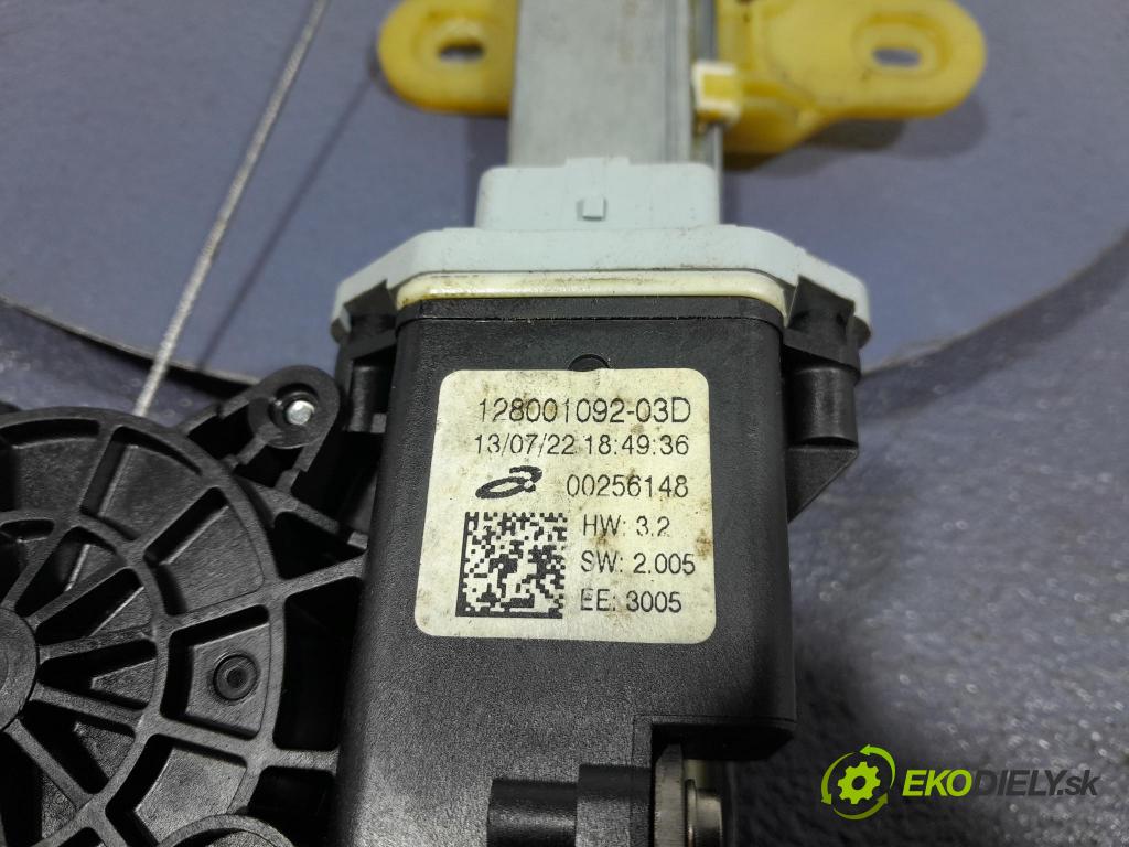 Renault Captur 2013 mechanizmus okna Okná: Predné Vľavo: 807019225R