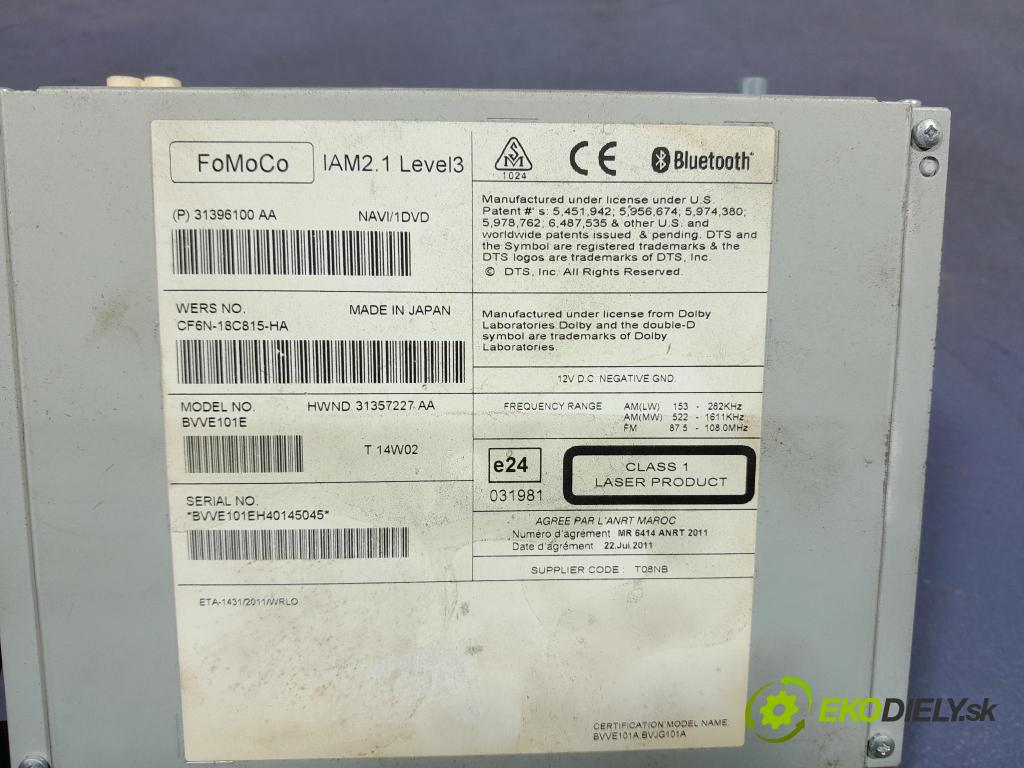 Volvo V40 2014 Radio I Navigácia: 31396100
