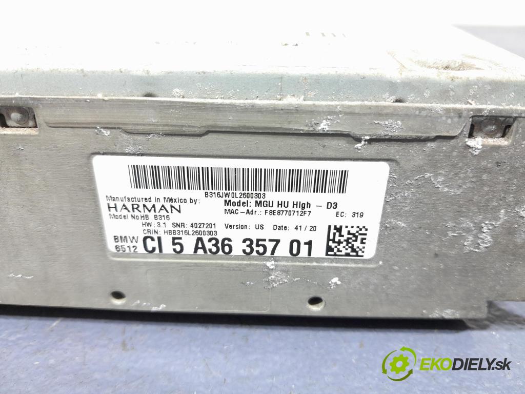 Bmw X7 2021 Radio I Navigácia: 5A36357