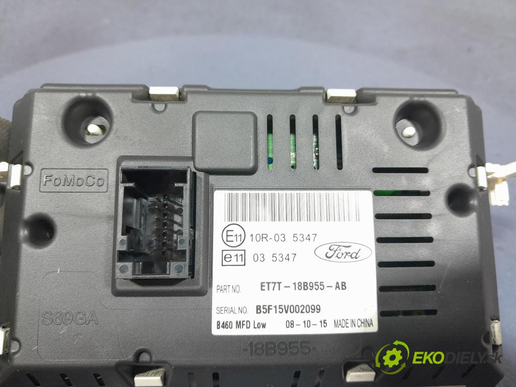 Ford Fiesta 2016 Zobrazit: Rádio: / GPS ET7T-18B955-AB