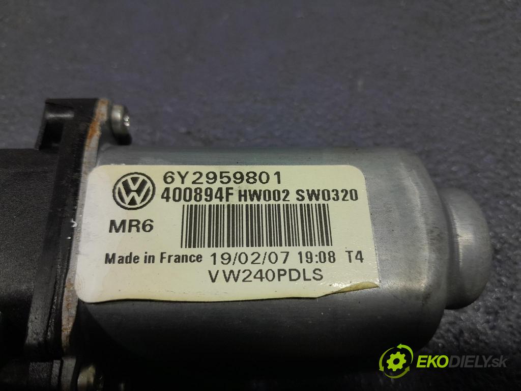 Vw Polo 2007 mechanismus stahování Sklenka: před v pravo: 6Y2959801