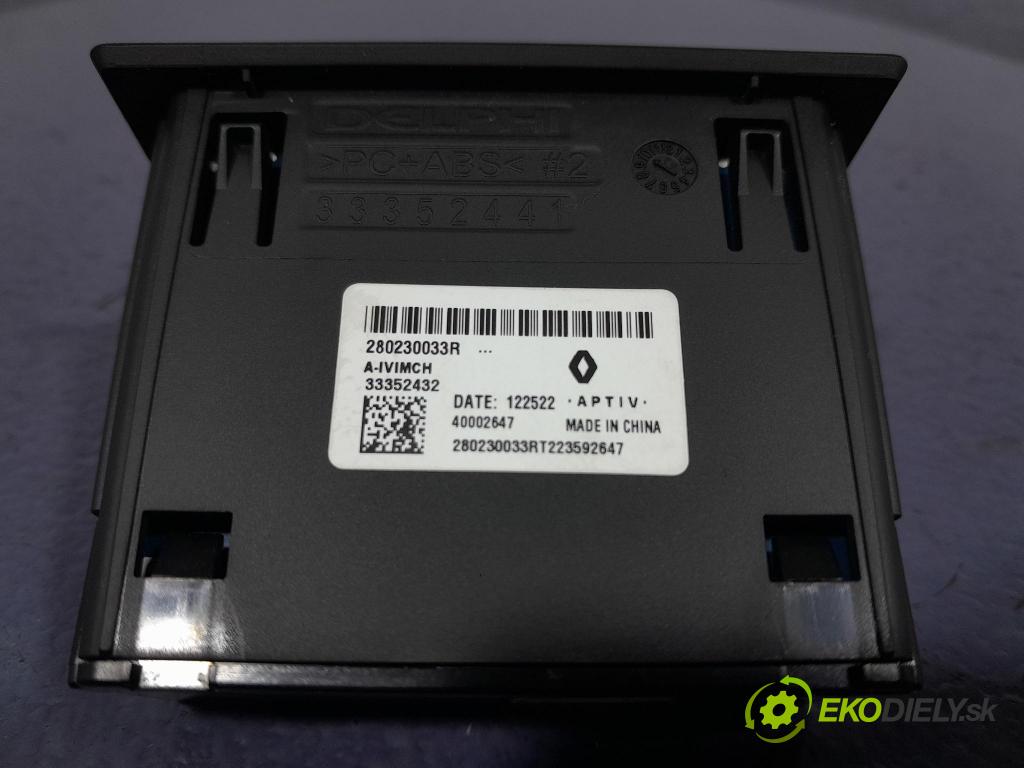 Dacia Duster 2023 instalace Elektrický: 280230033R