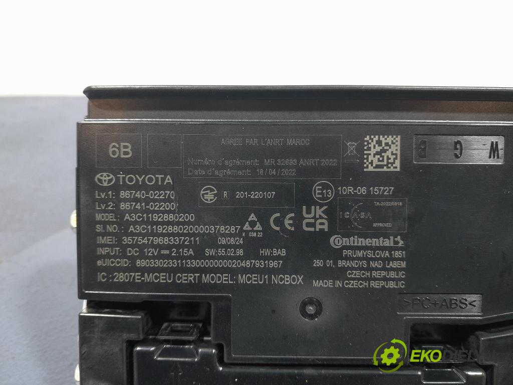 Toyota Corolla 2024 riadiaca jednotka 86740-02270