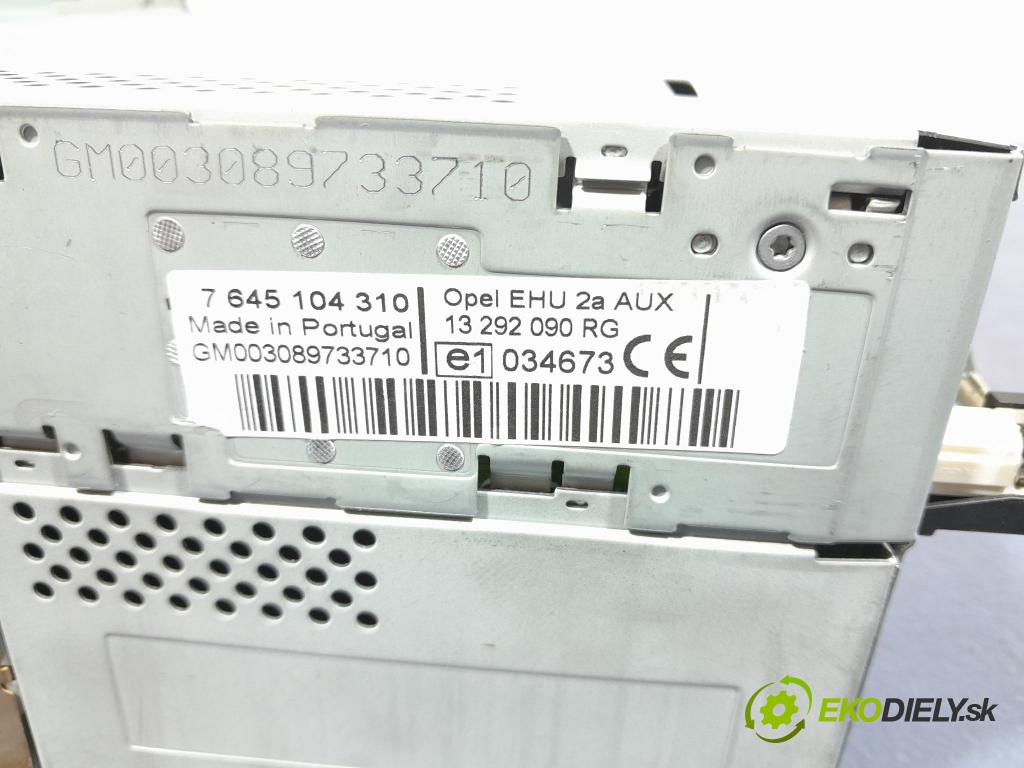Opel Meriva 2008 Radio I Navigace: 13292090