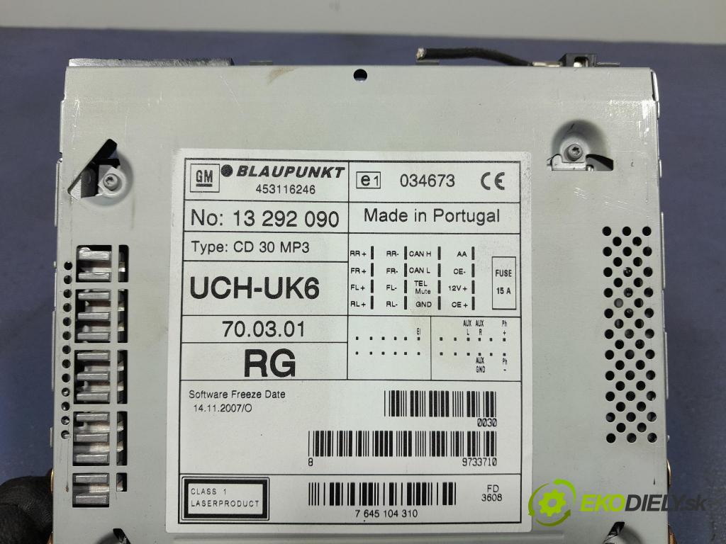 Opel Meriva 2008 Radio I Navigace: 13292090
