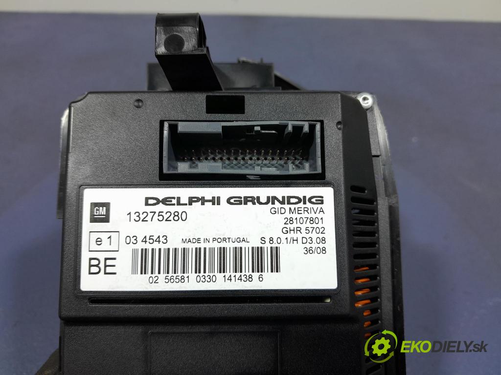Opel Meriva 2008 Zobrazit: Rádio: / GPS 13275280