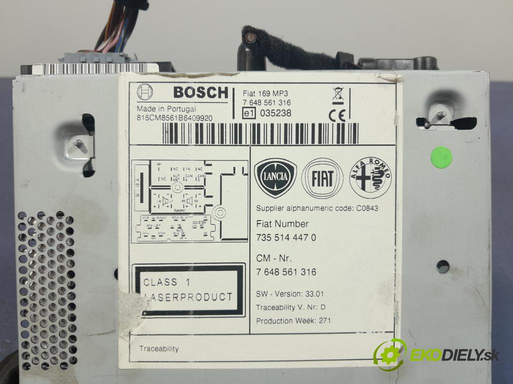 Fiat Panda 2011 Radio I Navigace: 7355144470
