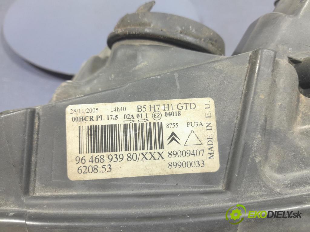 Citroen C4 2005 světlo Levý: 9646893980