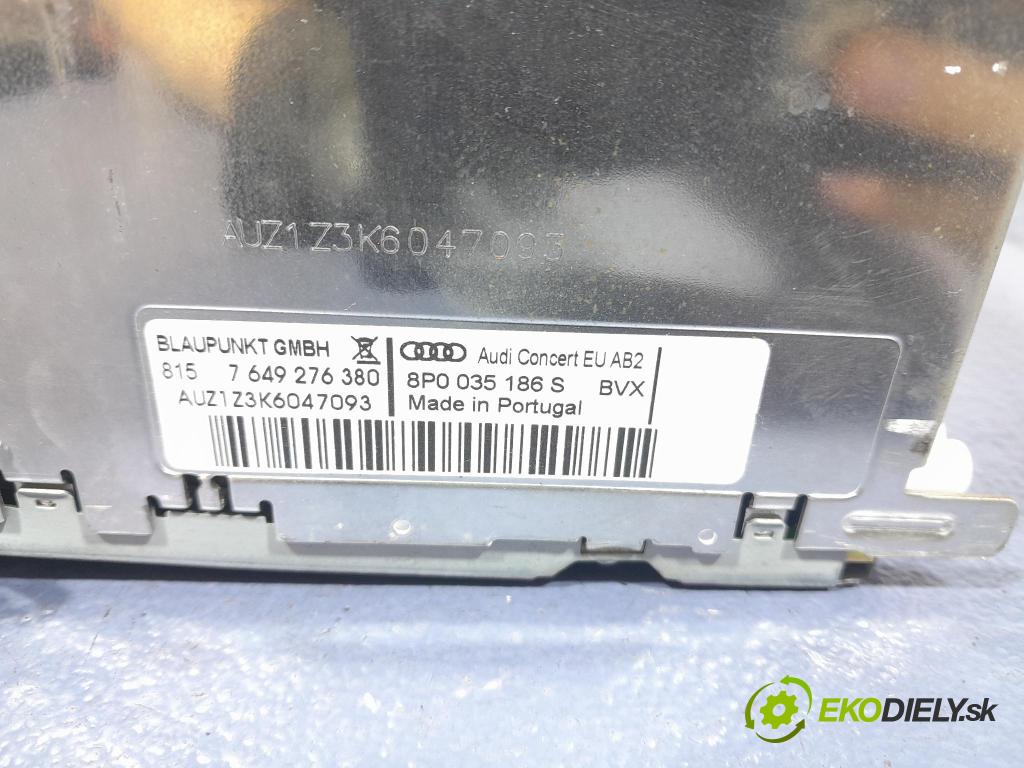 Audi A3 2010 Radio I Navigace: 8P0035186S