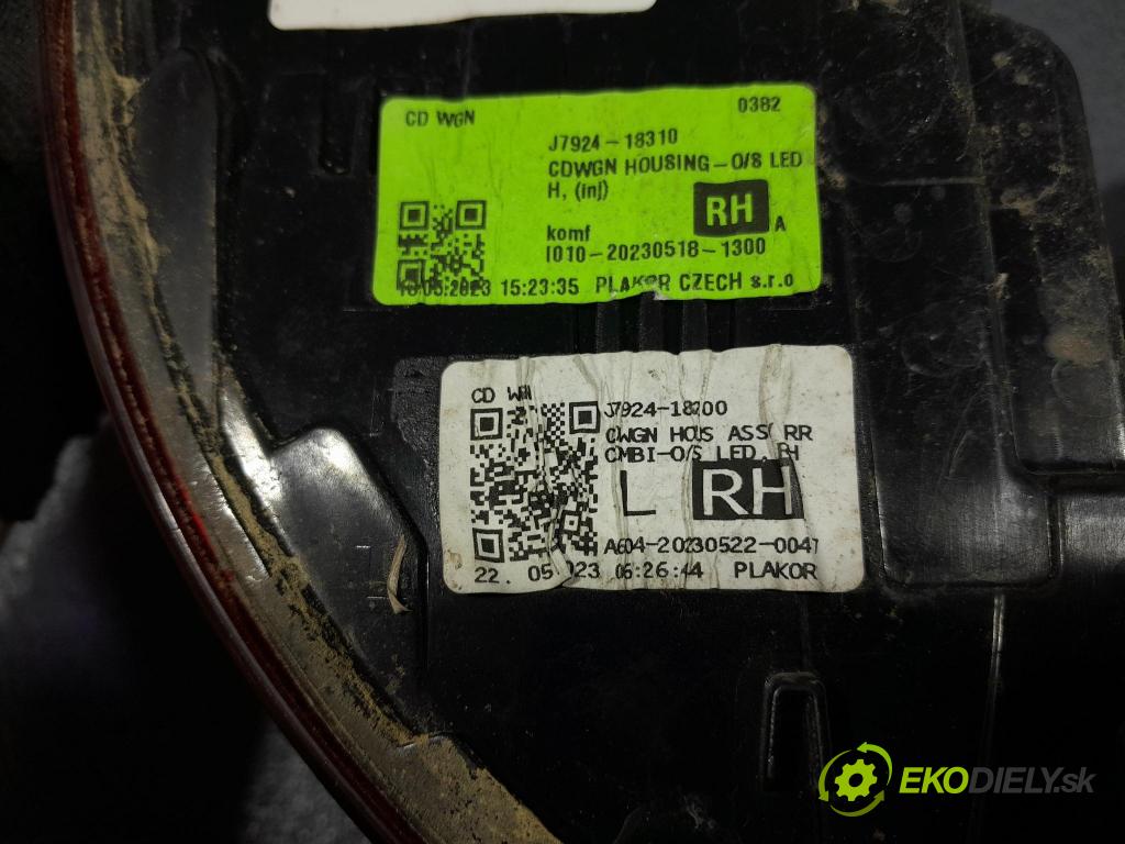 Kia Ceed 2023 svetlo / reflektor zad Prava: Vonkajsia: J7924-18310