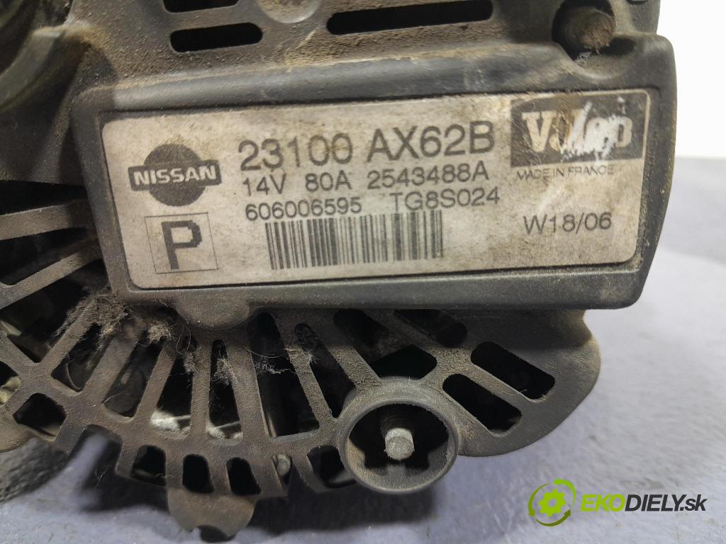 Nissan Micra 2006 Alternator 23100AX62B