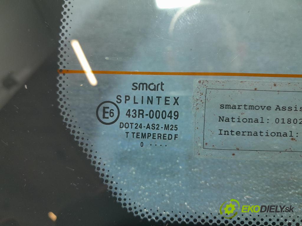 Smart Fortwo 2000 sklo zadní 
