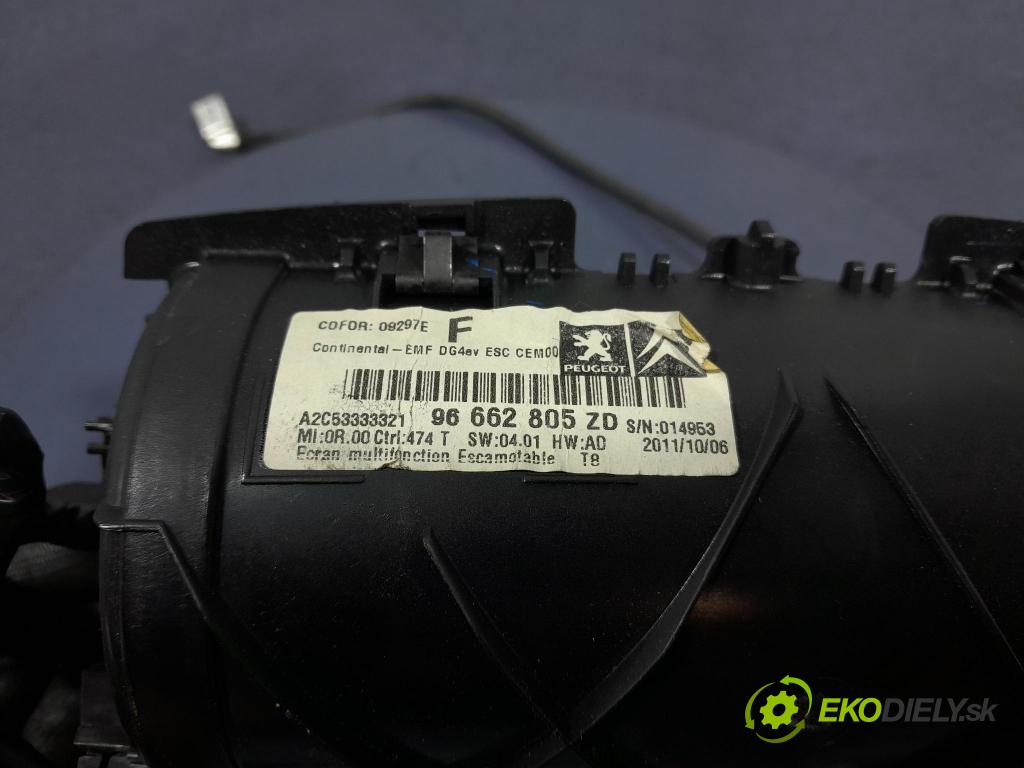 Peugeot 5008 2013 Zobrazit: Rádio: / GPS 96662805ZD