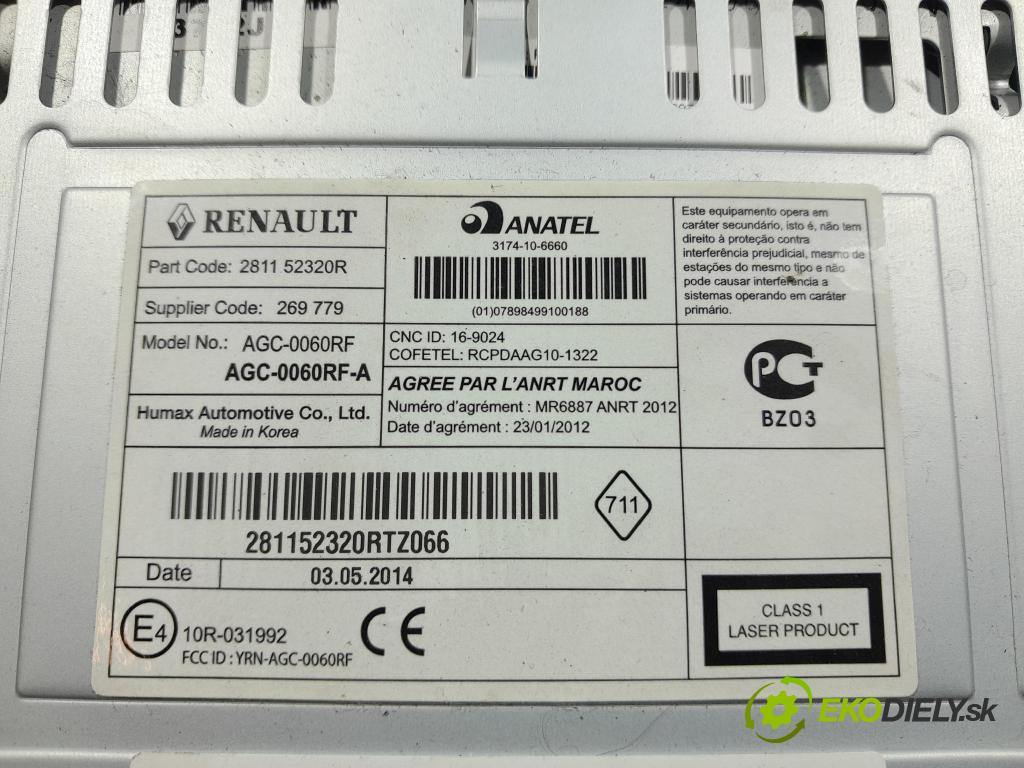 Dacia Sandero 2014 Radio I Navigace: 281152320R