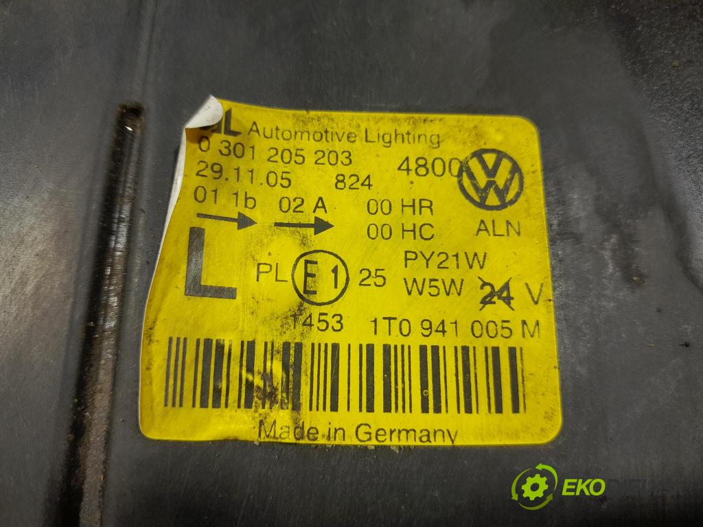 Vw Touran 2006 světlo Levý: 1T0941005M