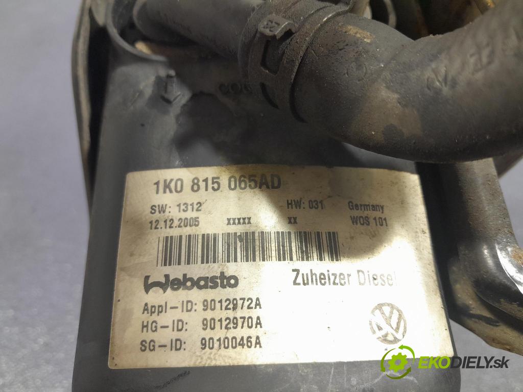 Vw Touran 2006 Webasto 1K0815065AD