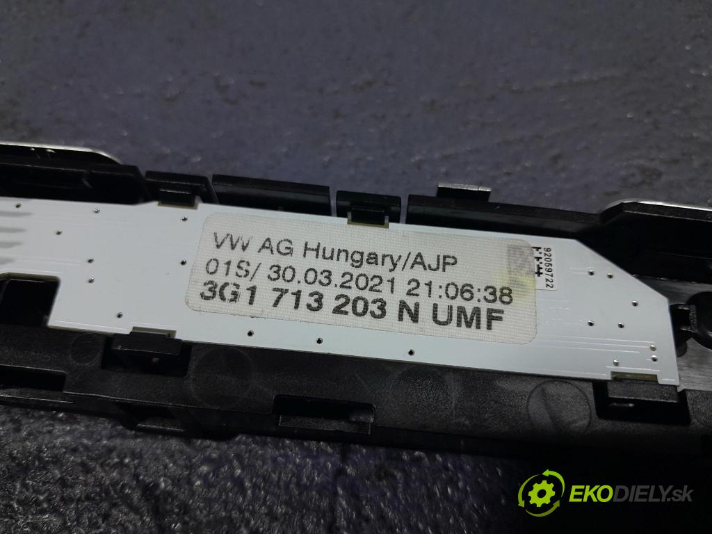 Vw Passat 2021 kulisa Změny Ozubené kola: 3G1713203N