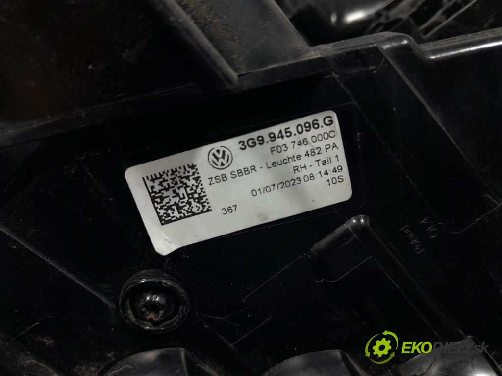 Vw Passat 2021 svetlo / reflektor zad Prava: Vonkajsia: 3G9945096G