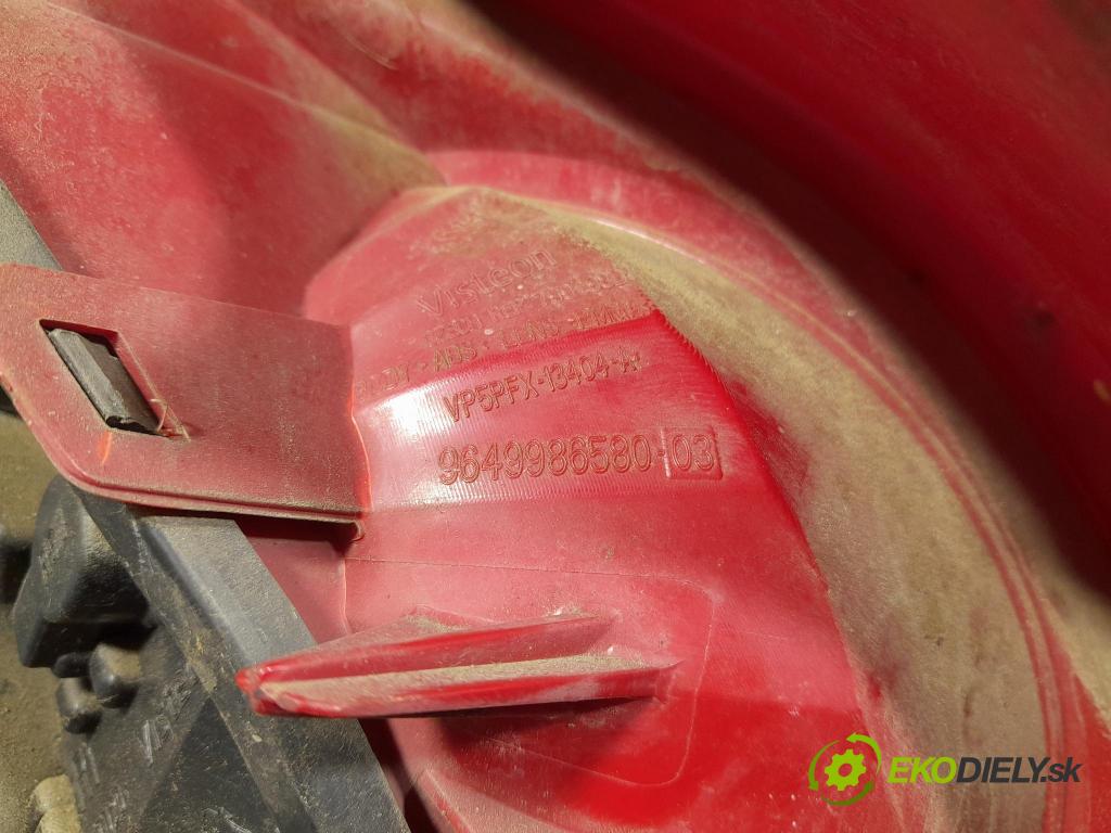 Peugeot 207 2007 svetlo / reflektor zad Prava: Vonkajsia: 9649986580