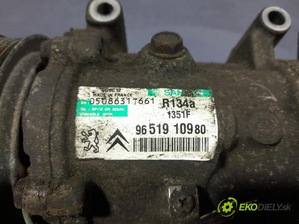 Peugeot 207 2007 Kompresor: Klimatizácia: 9651910980
