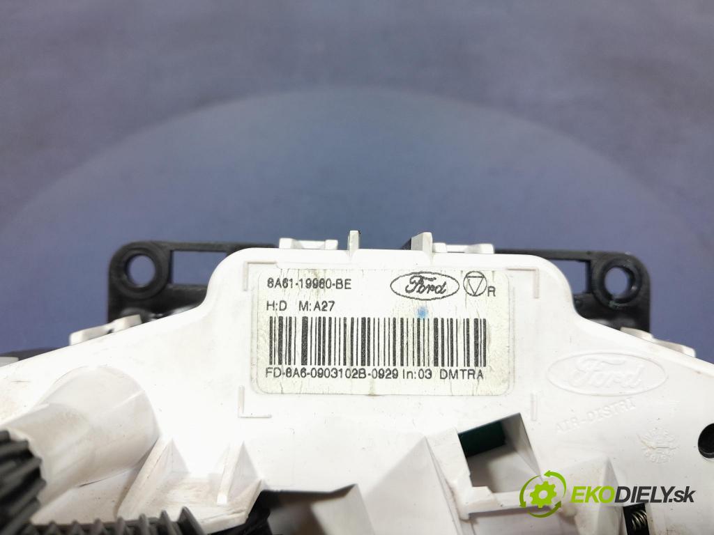 Ford Fiesta 2009 prepínač Klimatizácia: Prúd vzduchu: 8A61-19980-BE