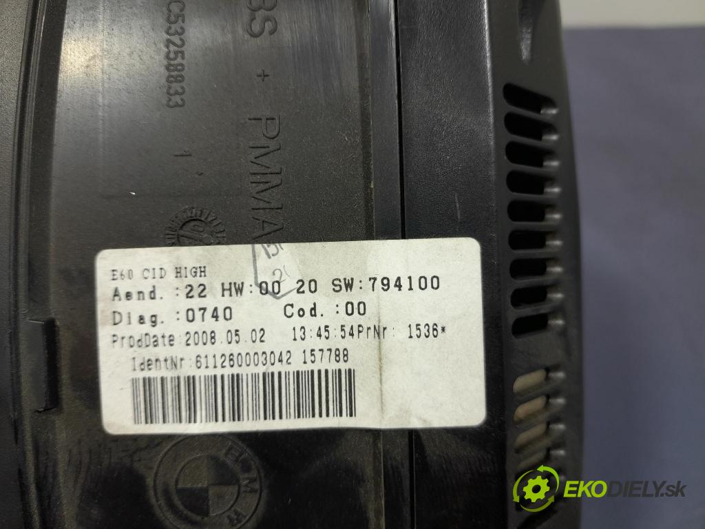 Bmw Seria 5 2008 Zobrazit: Rádio: / GPS 9151978