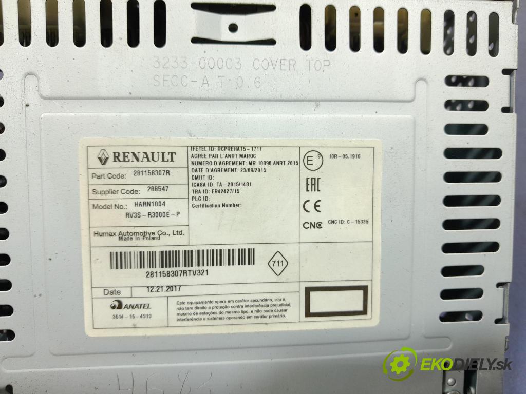 Renault Master 2018 Radio I Navigácia: 281158307R