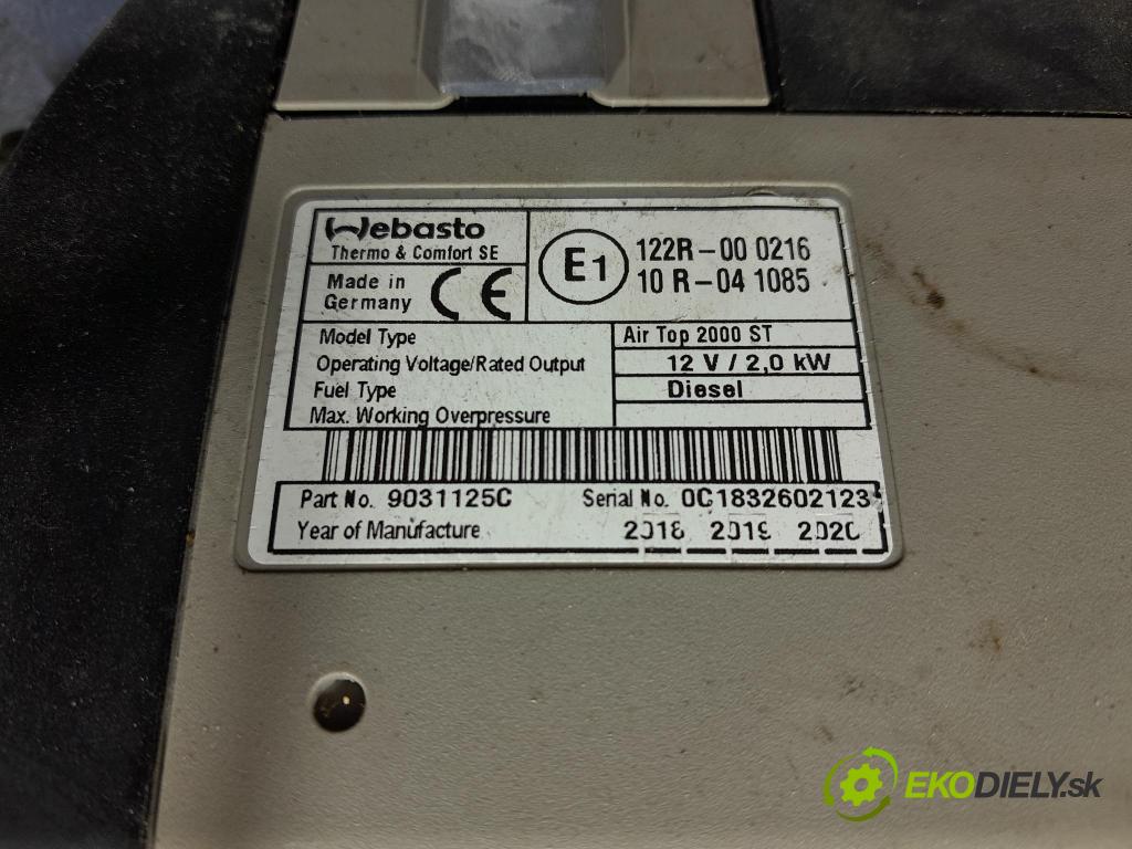 Renault Master 2018 Webasto 9031125C