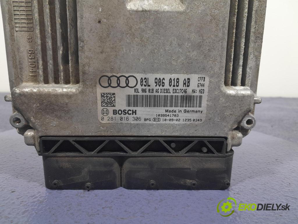Audi A3 2010 riadiaca jednotka Motor: 03L906018AB