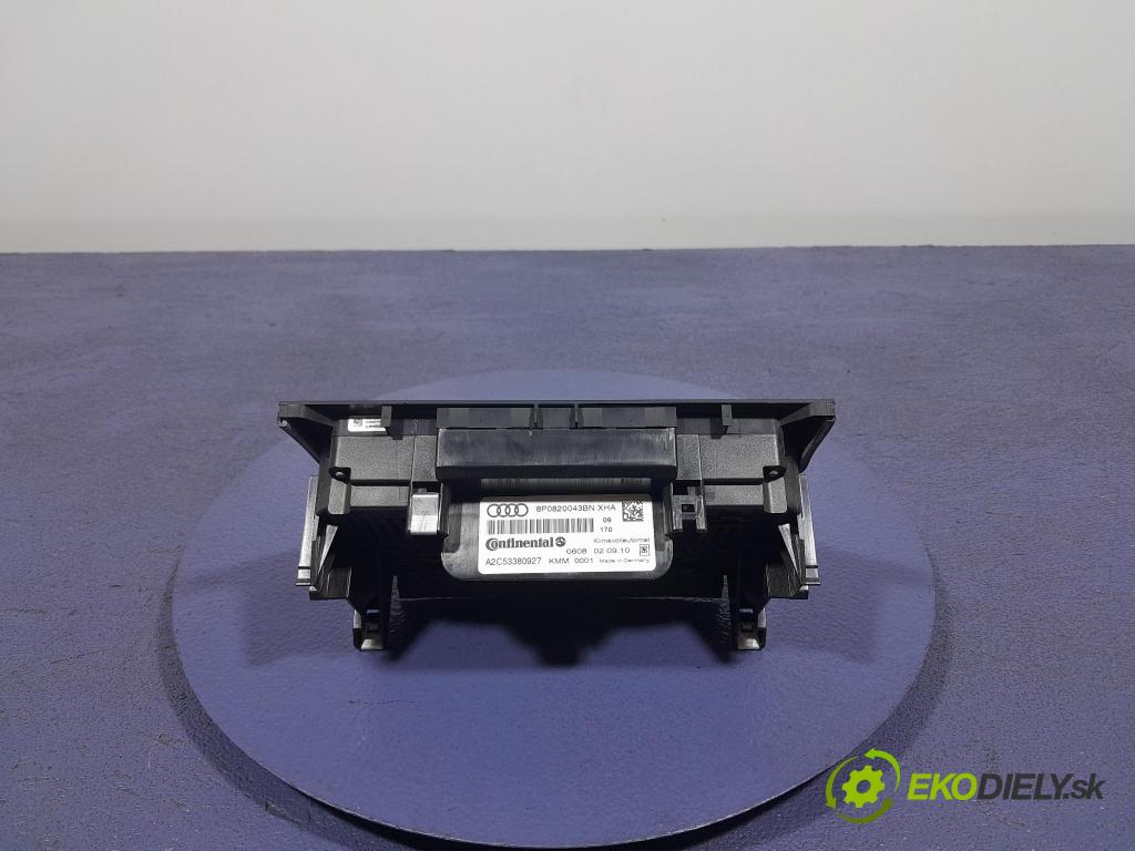 Audi A3 2010 prepínač Klimatizácia: Prúd vzduchu: 8P0820043BN