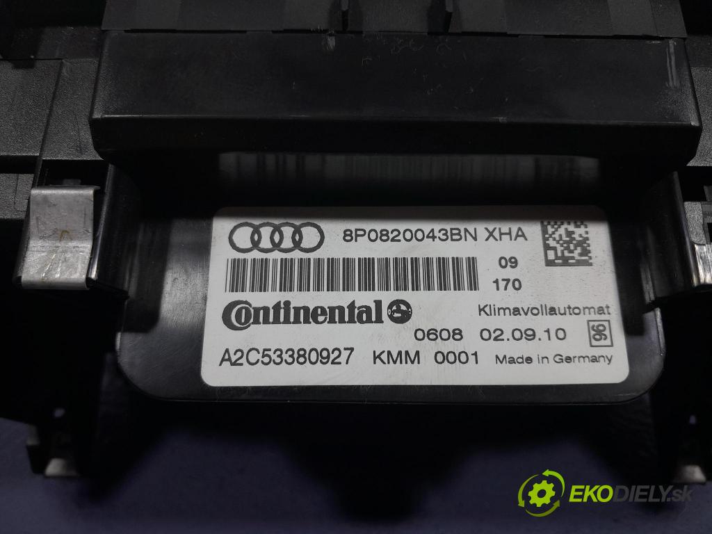 Audi A3 2010 prepínač Klimatizácia: Prúd vzduchu: 8P0820043BN