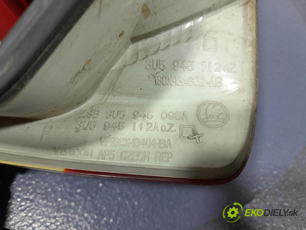 Skoda Superb 2007 svetlo / reflektor zad Prava: Vonkajsia: 3U5945096A