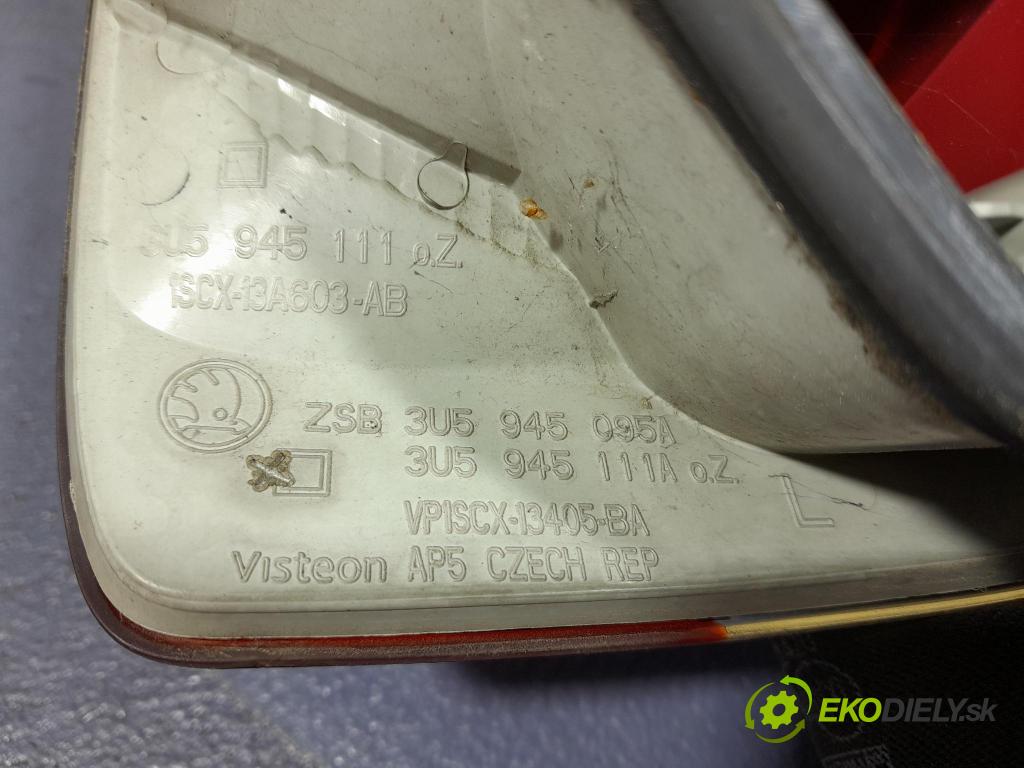Skoda Superb 2007 svetlo / reflektor zad ľavá Vonkajsia: 3U5945095A