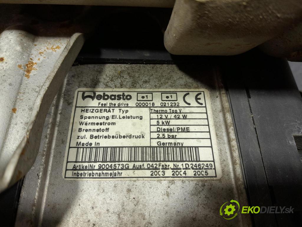 Vw Touran 2003 Webasto 1K0815065H