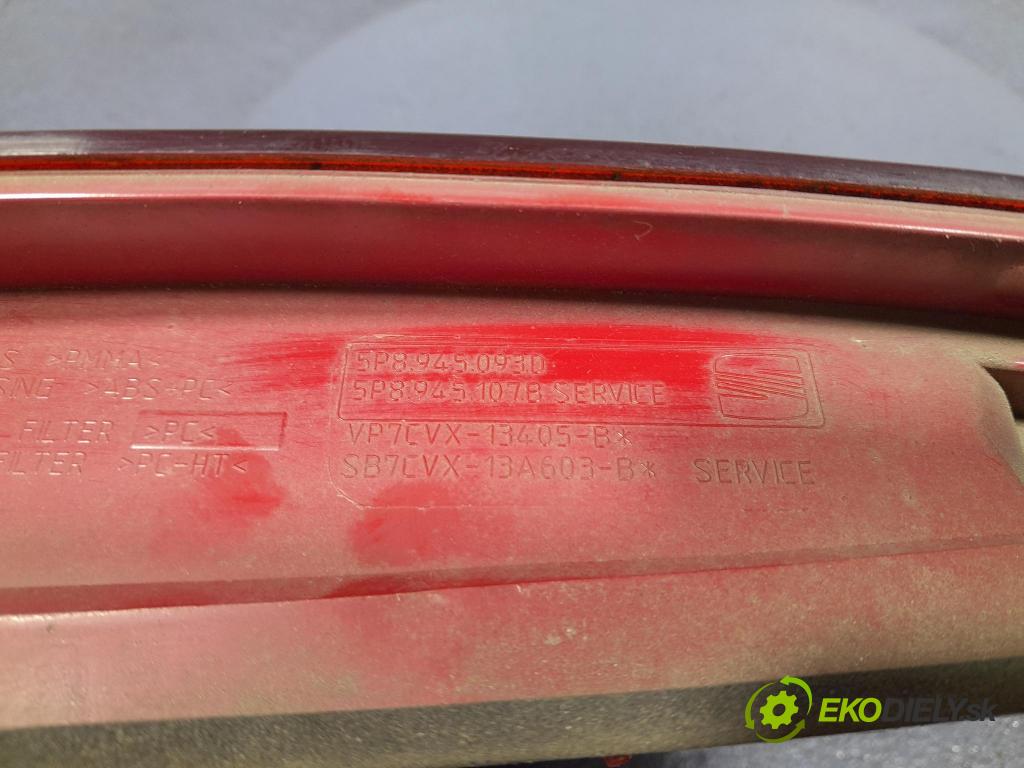 Seat Altea 2014 svetlo / reflektor zad ľavá Vnútri: 5P8945093D