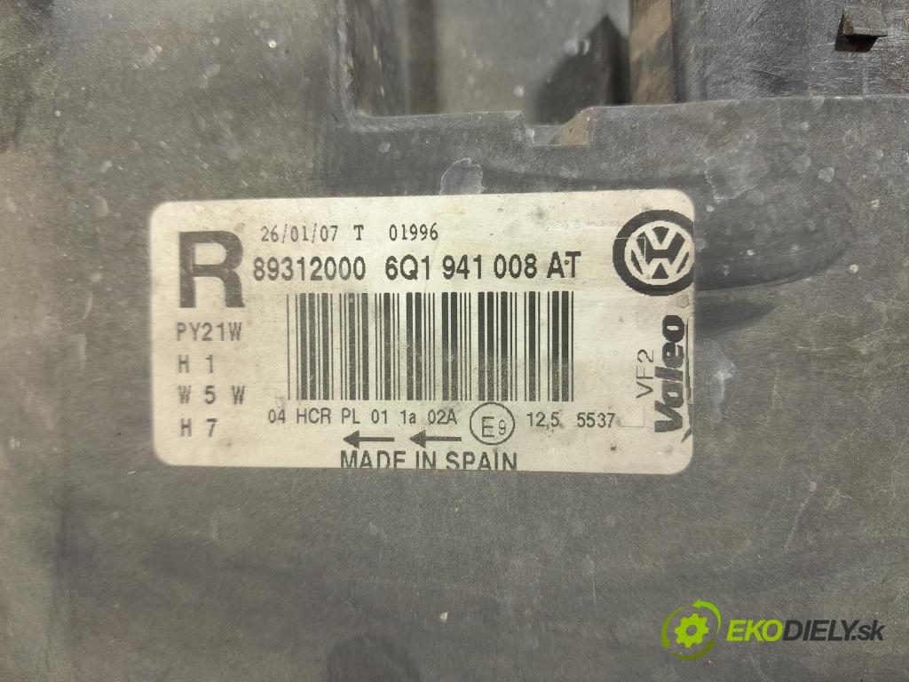 Vw Polo 2007 světlo v pravo: 6Q1941008AT