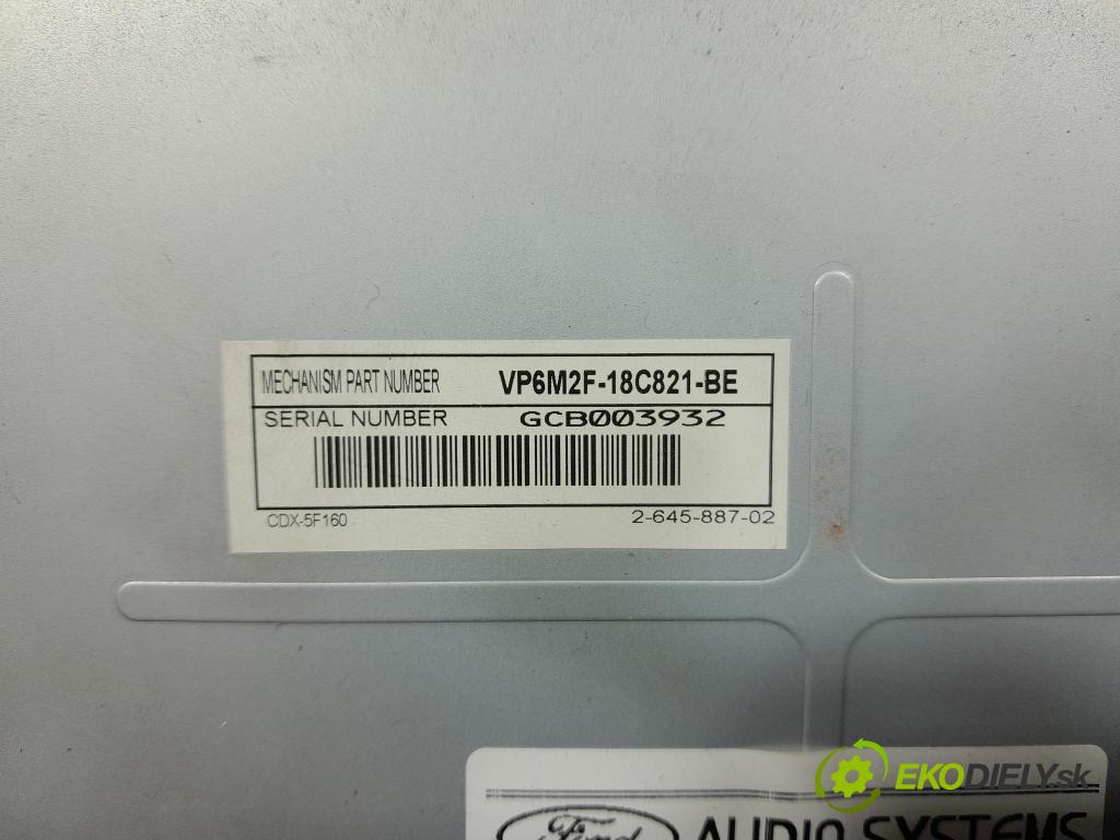 Ford S-max 2007 Radio I Navigace: 6M2T-18C939-BF