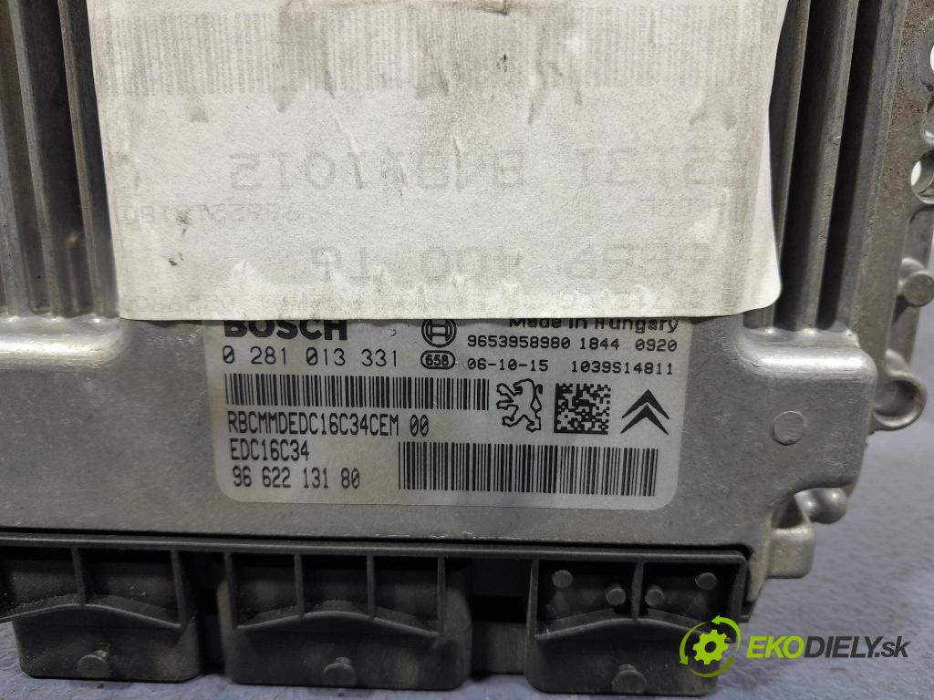Peugeot 307 2007 riadiaca jednotka Motor: 9662213180