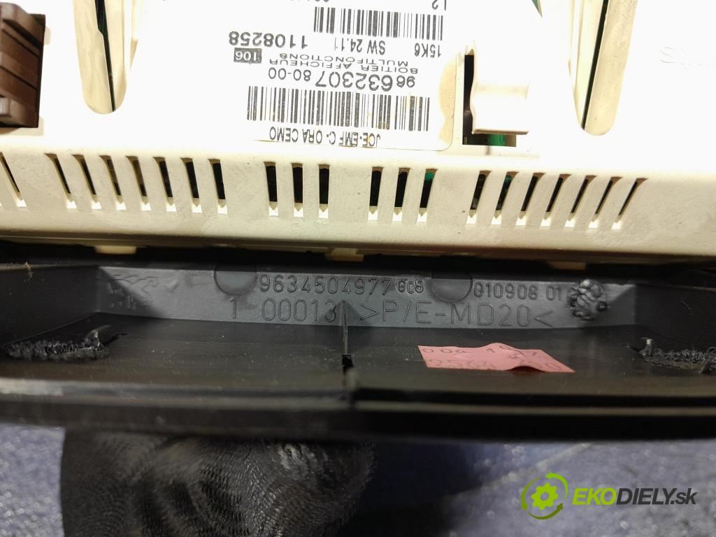 Peugeot 307 2007 displej Radio / GPS 9663230780